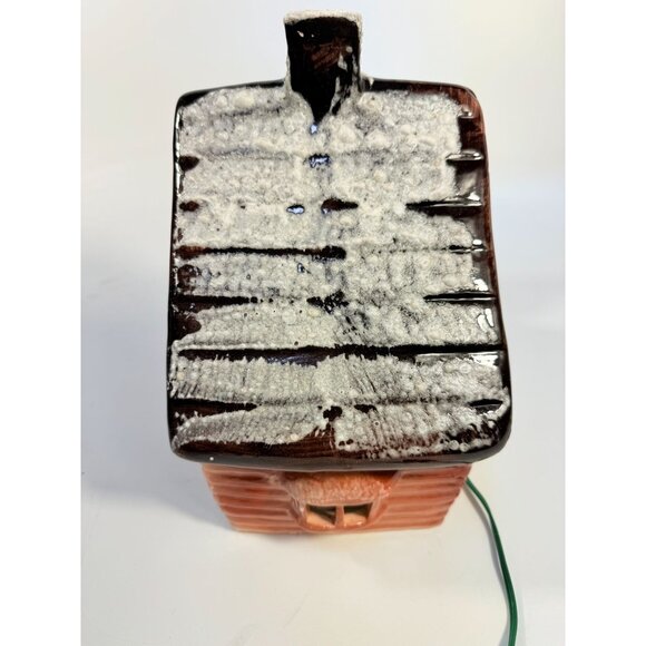 Lighted Christmas Village Mountain House Cabin Tree Marcia Ceramics Inspirations - Picture 11 of 16